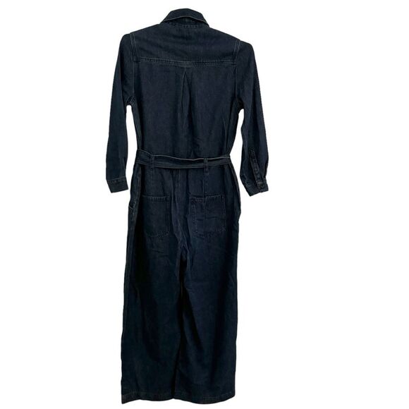 COCO+CARMEN Medium Wash Denim Jeans Women's Jumpsuit, Size S/M - Picture 5 of 13